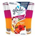 Glade Pink/Orange Vanilla Passion Fruit & Hawaiian Breeze Scent Air Freshener Candle 3-1/16 in. H X 76946